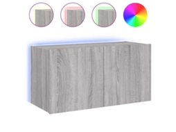 Móvel de parede para TV com luzes LED Cinzento Sonoma MAISON EXCLUSIVE (80x35x41 cm)