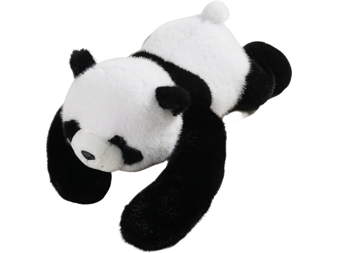 Pelúcia Pelúcia Panda Adulto, Cinza E Preto Super Macio