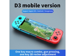 Comando De Jogo Sem Fios Czhhmart Para Telemóveis Ios, Android E Harmonyos Azul-vermelho