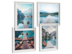 Composição De Quadros Paisagens De Montanha Caminhos De Água Espelharte (4 Peças)