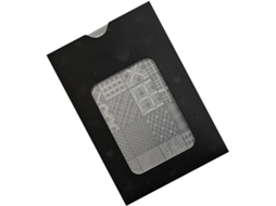 Placa de Estamparia SFUSHOS, padrão pied de poule, aço inox