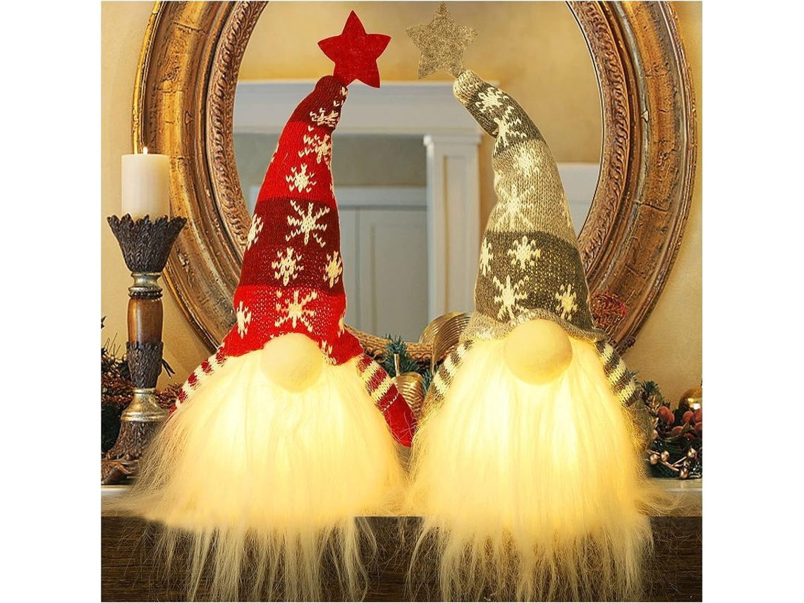 Gnomos de Natal Iluminados 15" Nova Line