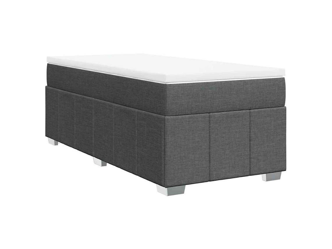 Box Spring Bed, Box Spring Beds Vidaxl Cinzeto Tecido (100 X 200 Cm)