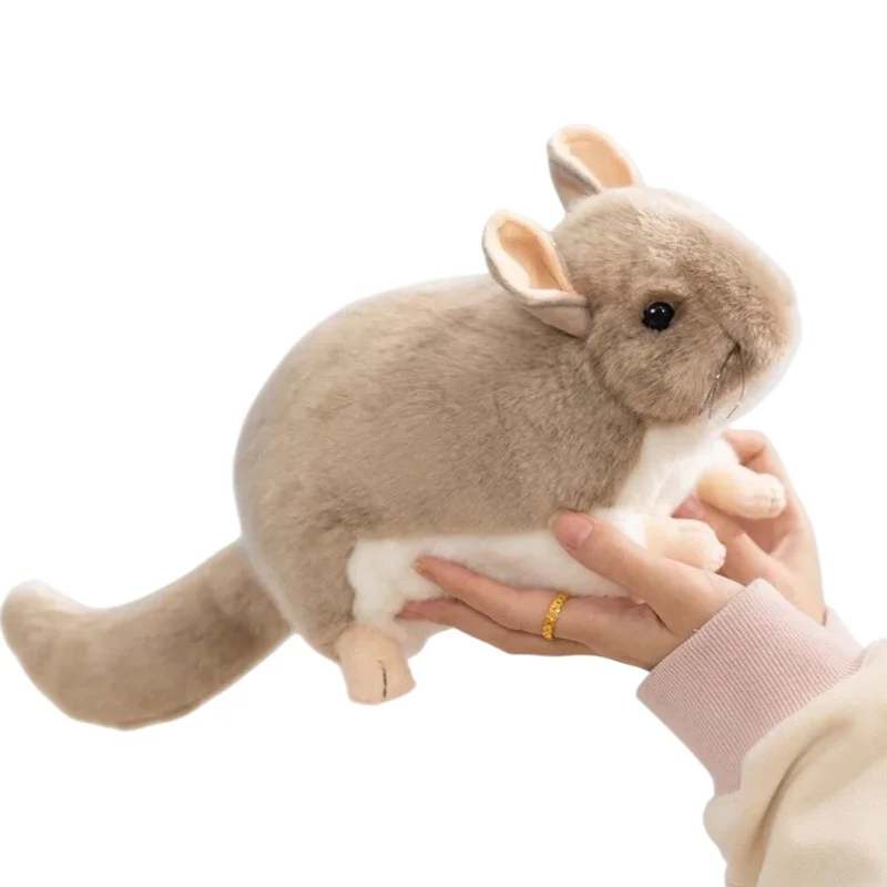 Chinchila de Brinquedo de 40cm, Animal Simulado MDUG (gato Siamês Cinza 40cm)