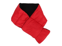 Cachecol de Pluma Ultraleve Acolchoado Inverno Vermelho
