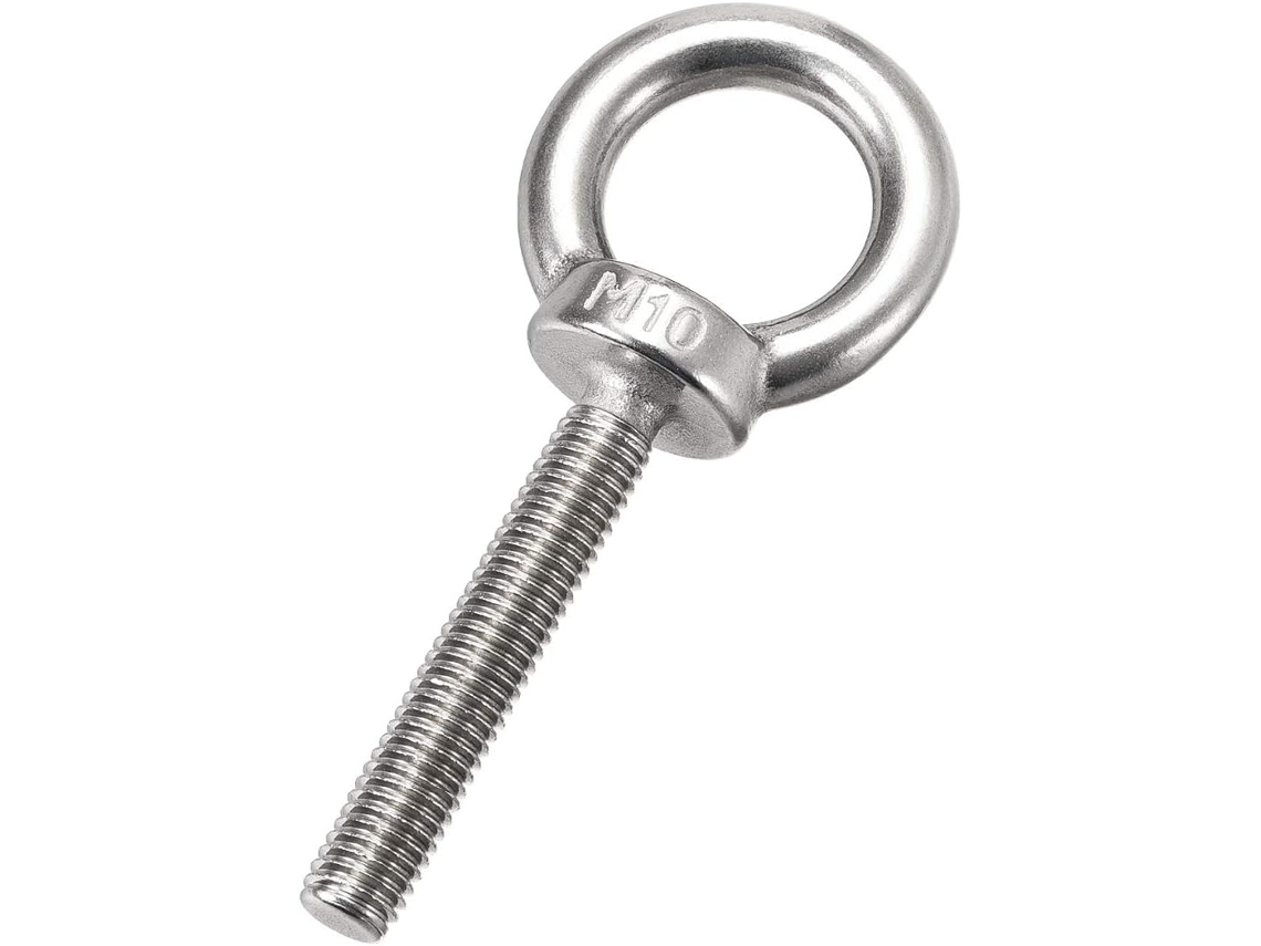 Parafuso de Anel de Elevação M10x60mm em Aço Inoxidável 304 para Suspensão CHABERLU