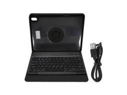 Capa Para Teclado De Tablet, Capa Removível E Giratória Para Teclado Sem Fio Bluetooth Para Air4/air5 De 10,9 Polegadas, Preta Everley891