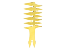 Pente De Cabelo De Dentes Largos Para Homem Duas Faces Em Plástico Estilo Retro Prata Para Estilo De Cabelo