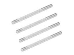 Parafuso Duplo Rosca Carbono Aço Resistente M6 95mm