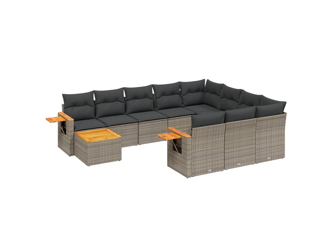 Garden Sofa Set, Garden Sofa Sets Vidaxl Cinzeto Rattan / Vime (n/a)