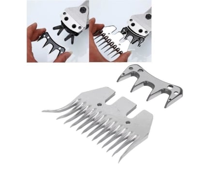 Lâmina de tesoura para ovelhas VBESTLIFE - Lâmina de tesoura para ovelhas curvada 13 dentes - Corte fácil e preciso VBESTLIFE