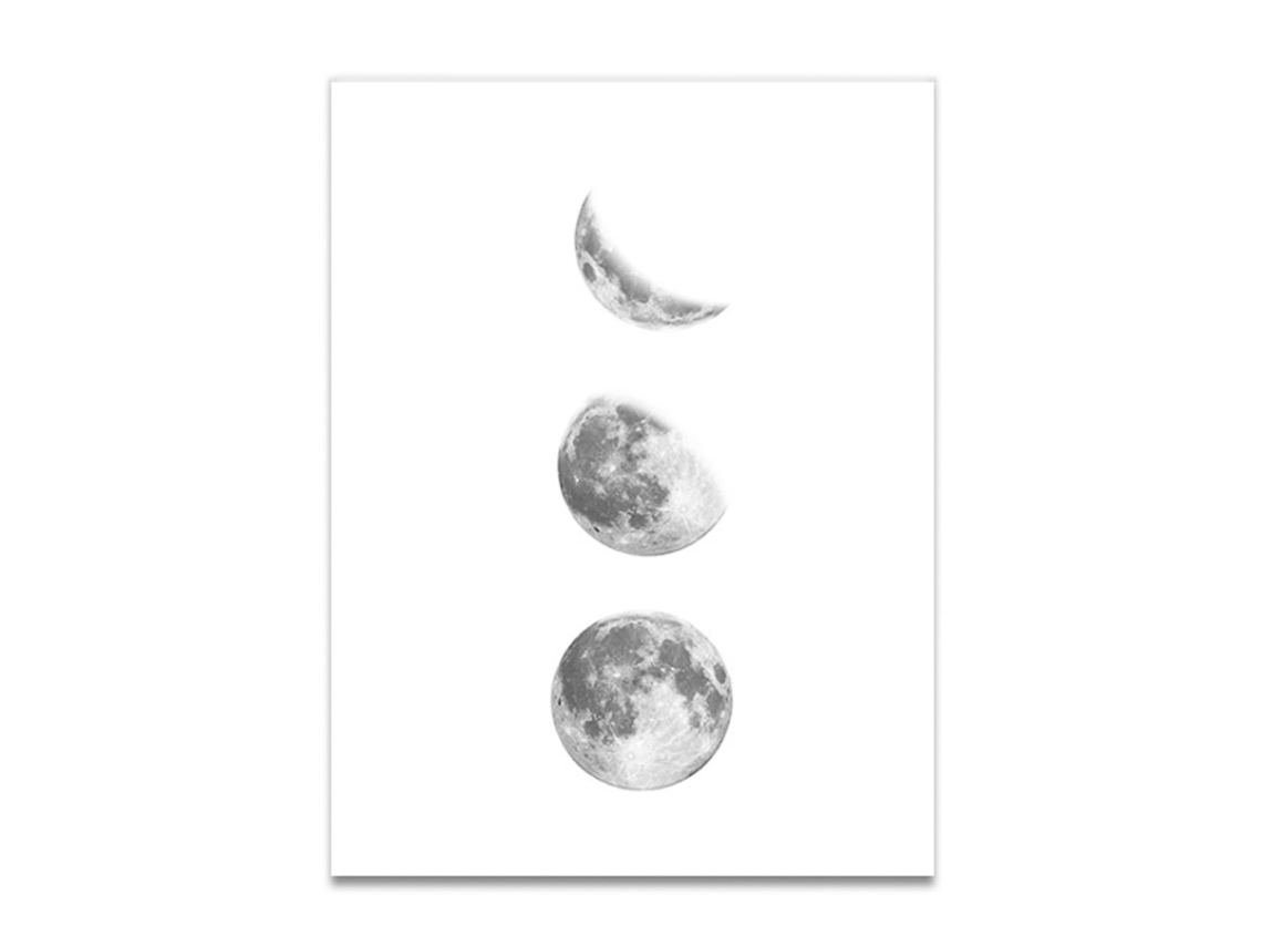 Quadro de Fases da Lua para Decoração de Ambiente