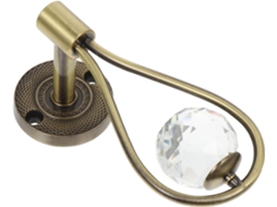 Gancho De Parede Em Liga De Zinco Com Prendedor De Cortina Decorativo De Cristal Para Casa E Hotel Gokoco