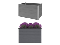 Vaso para plantas VIDAXL Cinzeto WPC (150 x 100 x 91 cm)