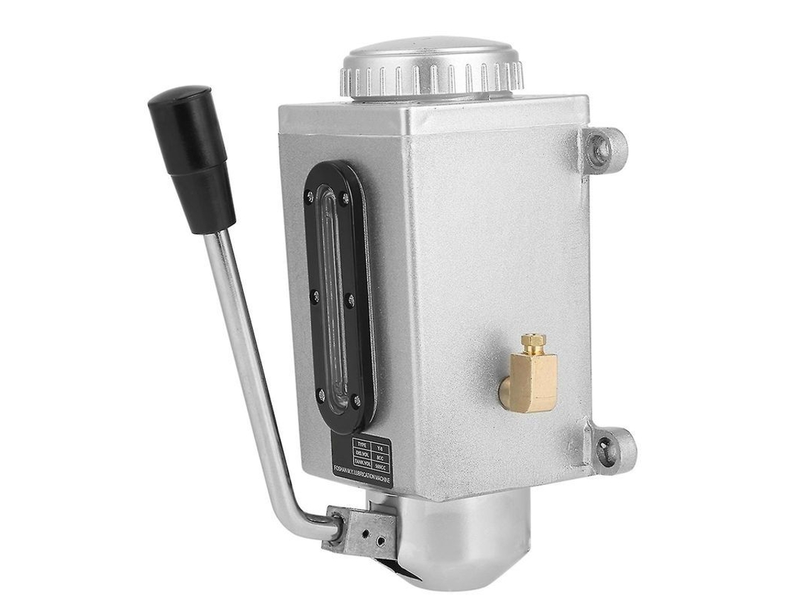 Bomba De Óleo Manual De Lubrificação 500cc Cnc Porta De Saída Dupla 4mm Para Máquinas Industriais