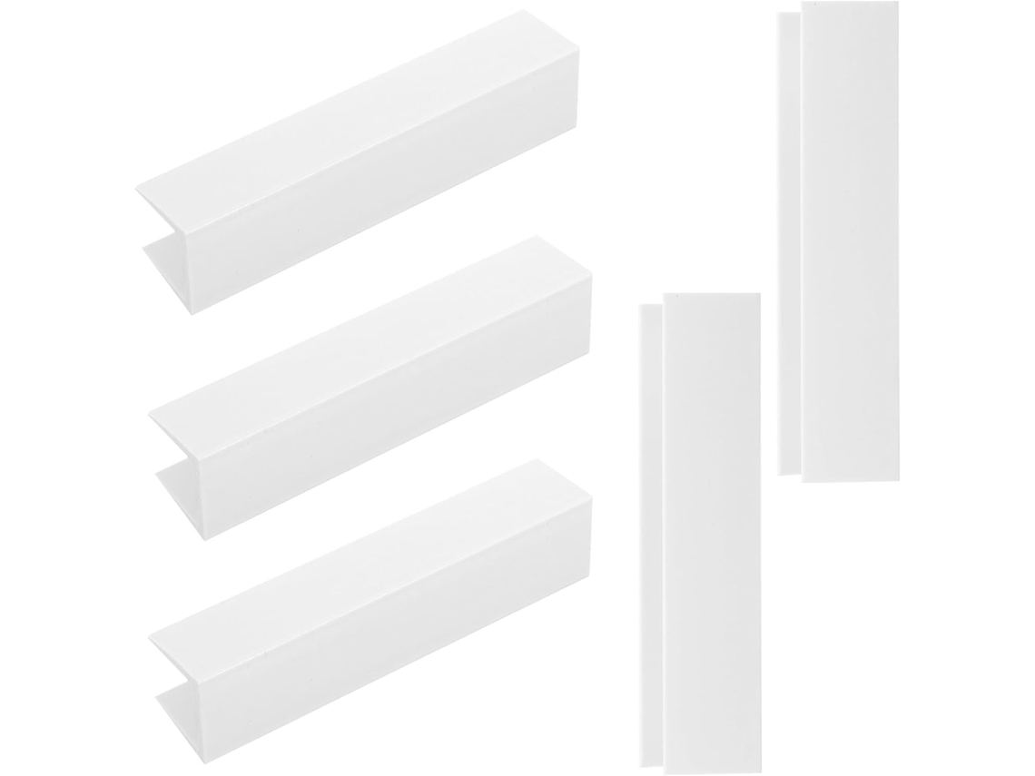 Conjunto De 5 Peças Ranhuras Em Forma U Para Portão Estimação, Em Plástico Resistente E Com Desempenho Estável
