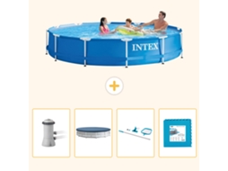 Intex Piscina Com Estrutura Redonda - 366x76 Cm - 5-peças S191