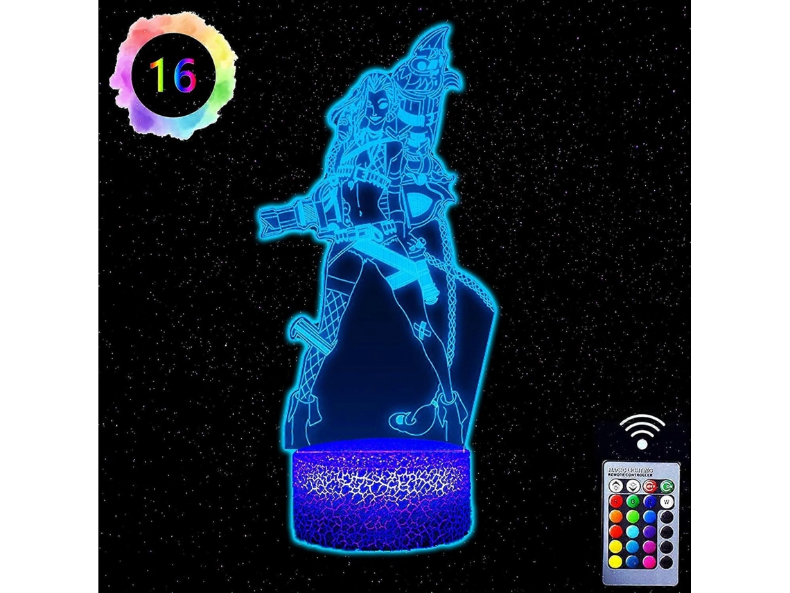Cool Things For Bedrooms Jinx Arcane 3d Visual Lamp Touch Led Table Desk Lamp
