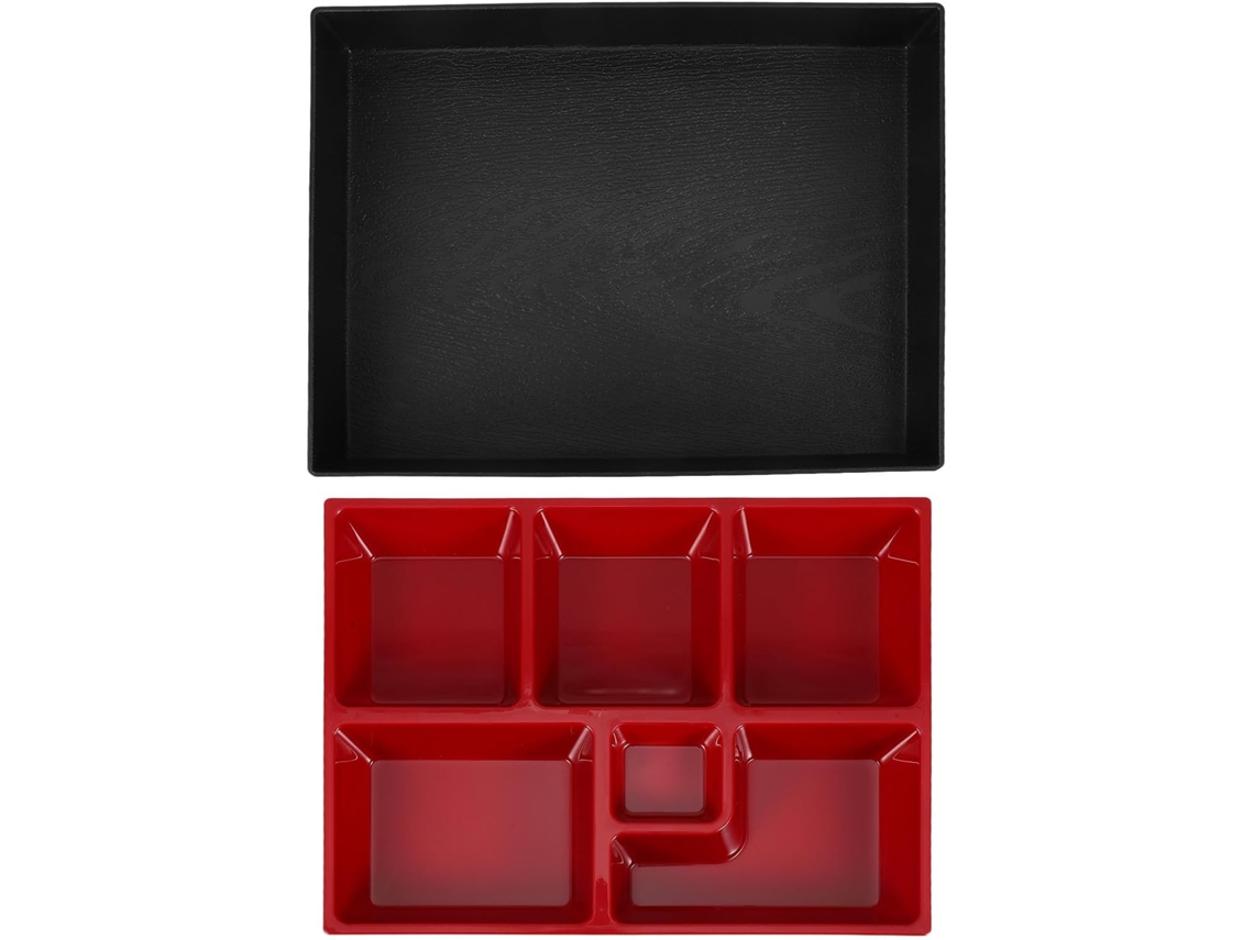 Lancheira Bento Portátil Magiclulu Com 6 Compartimentos Para Adultos, Resistente À Gordura, Fácil De Limpar E Organizar