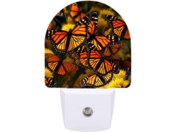 Luminária De Parede Com Design Borboleta Monarca Quarto, Banheiro, Corredor, Com Sensor Led Light Quarto
