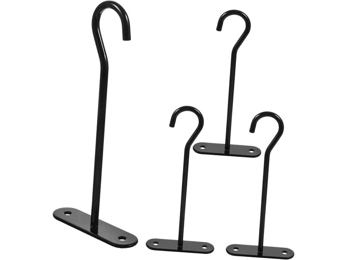 Inoomp Kit de 4 Ganchos para Plantas Suspensas, para Uso Interno e Externo, Ganchos de Teto para Pendurar Plantas, CHABERLU