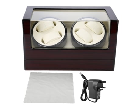 Enrolador De Relógios Mecânicos Para 4 Relógios Automáticos Estojo De Exibição