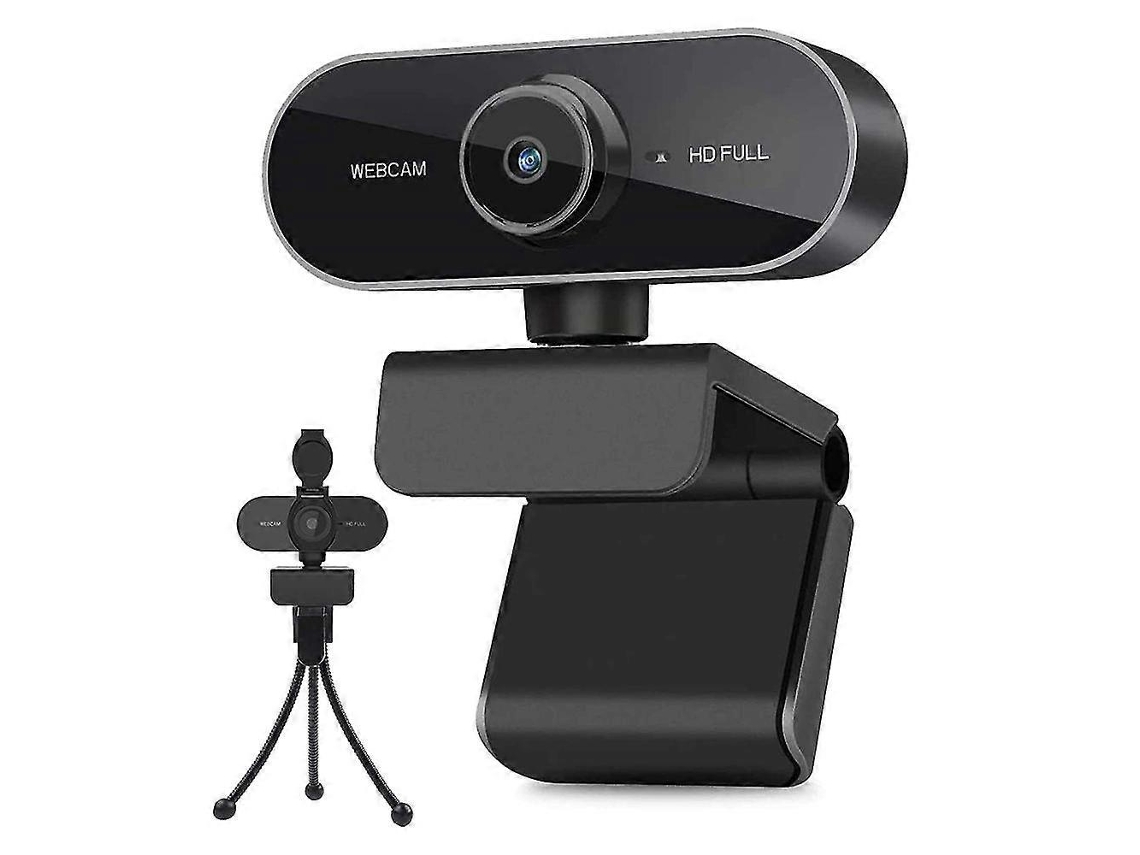 Webcam Com Microfone, Câmera De Vídeo Full Hd 1080p Para Computadores, Laptops E Desktops, Conexão Usb Plug E Play, Ideal Para Conferências