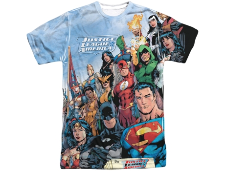 T-Shirt de Homem SUPERHEROMARVEL Justice League America Algodão (M)