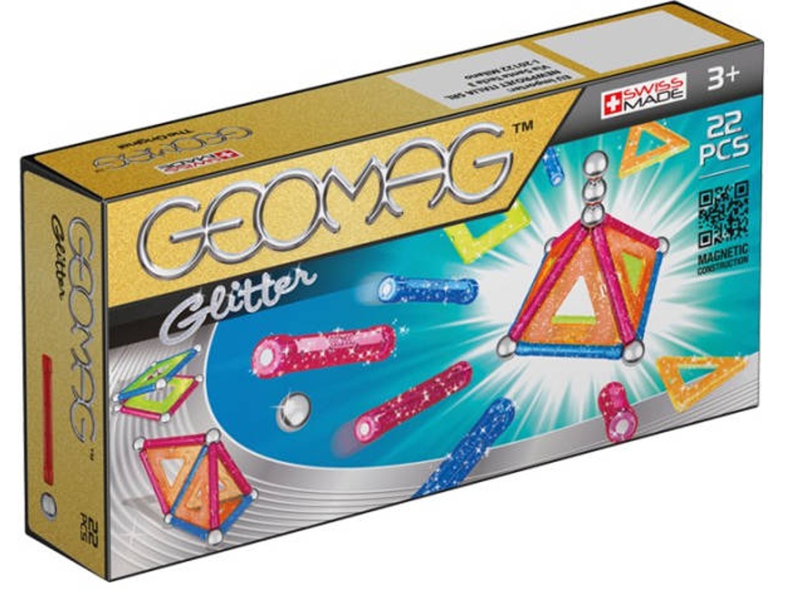 Construção GEOMAG Panels Glitter (22 Peças)
