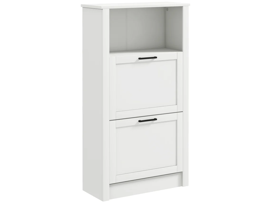Sapateira Mdf Cor Branco 58x24x105 cm Homcom