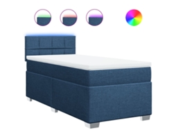 Box Spring Bed, Box Spring Beds Vidaxl Azul Tecido (90 X 200 Cm)