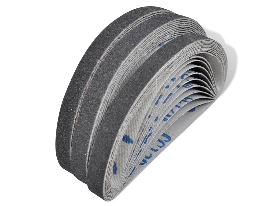 Cinto Areia Para Lixadeira 30 Pçs 10x60 10x80 10x120 Grit 10m