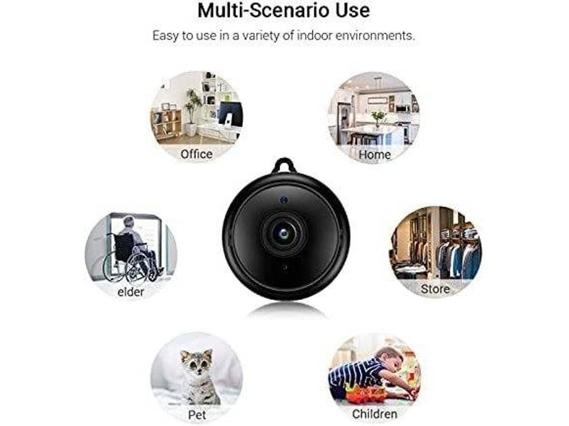 Câmara de Segurança ENZONS Mini 1080P Preto