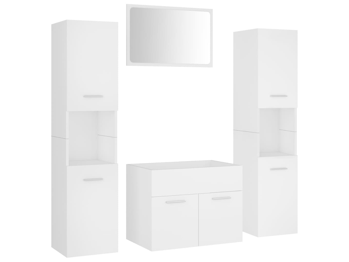 Bathroom Furniture Set, Bathroom Furniture Sets Vidaxl Branco Madeira Processada (60 X 38.5 X 46 Cm)
