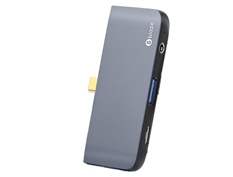 Adaptador BIAZE R38 4In1 Type-C a Usb3.0 Pd Hdmi Aux 3.5Mm para Ipad Pro/Air Huawei Mate40/P50 S20