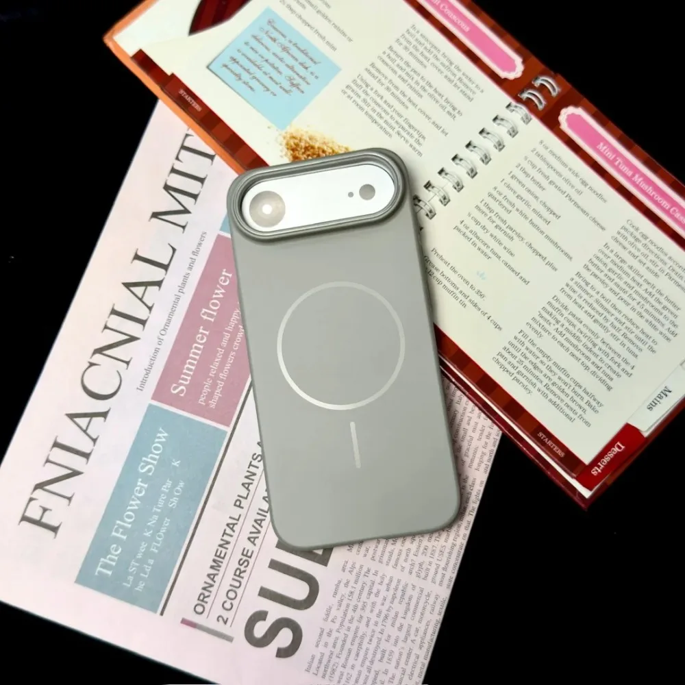 (cinza Claro, Iphone 15) Capa Magnética Fosca Ultrafina, Material De Pc Macio, Compatível Com Carregamento Sem Fio