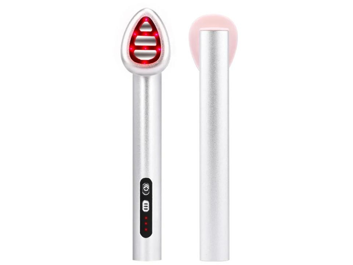 Terapia De Luz Vermelha De 7 Cores Para Rosto E Pescoço Varinha Portátil De Luz Vermelha E Azul Com Microcorrente Terapia De Luz Led Para Yizhood