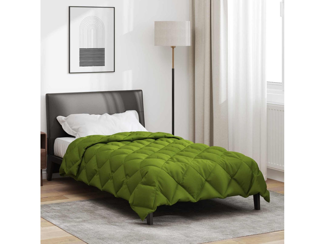 Vidaxl Edredom De Inverno 135 X 200 Cm 450 Gsm Verde