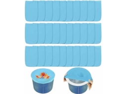 Meia de skimmer para piscina 30 meias de filtro para cesto de skimmer azul filtro para piscina | S/MARCA