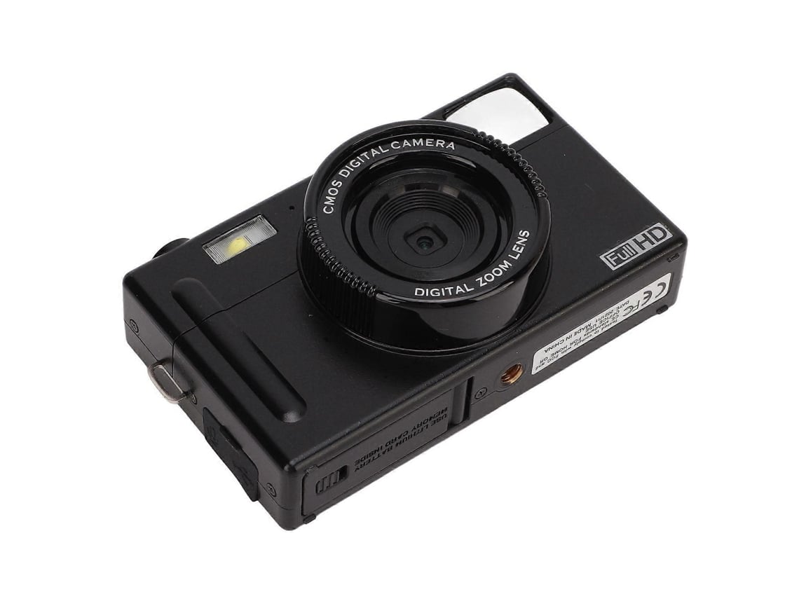 Câmara Fotográfica Compacta Sem Espelho 1080p Full Hd Com Zoom Digital 16x E Ecrã Lcd De 3 Polegadas