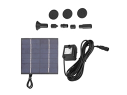 Kit Fontanário Solar Submersível 1.4w 5 Bicos Lagoas Piscinas Jardim S/MARCA