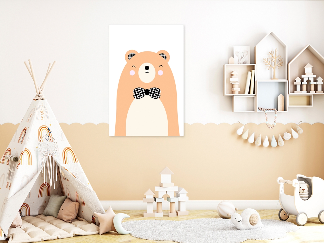 Quadro ARTGEIST Teddy Bear in Bow Tie (1 Part) Vertical (80x120)