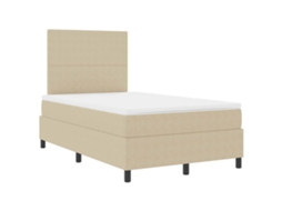 Cama Box Spring Led Cinza Claro e Branco 120 X 190 Cm MAISON EXCLUSIVE