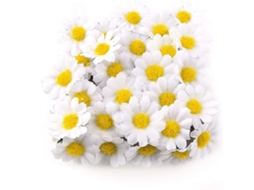 100 Unidades de Cabeças Artificiais de Margarida e Gerbera para Decoração, Zqkla AQUAFORGE