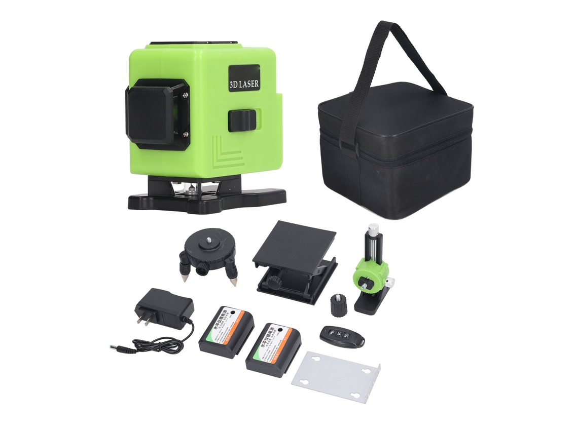Ferramenta de Nivelamento Auto nivelante 12 Linhas Laser Verde 3x360° S/MARCA