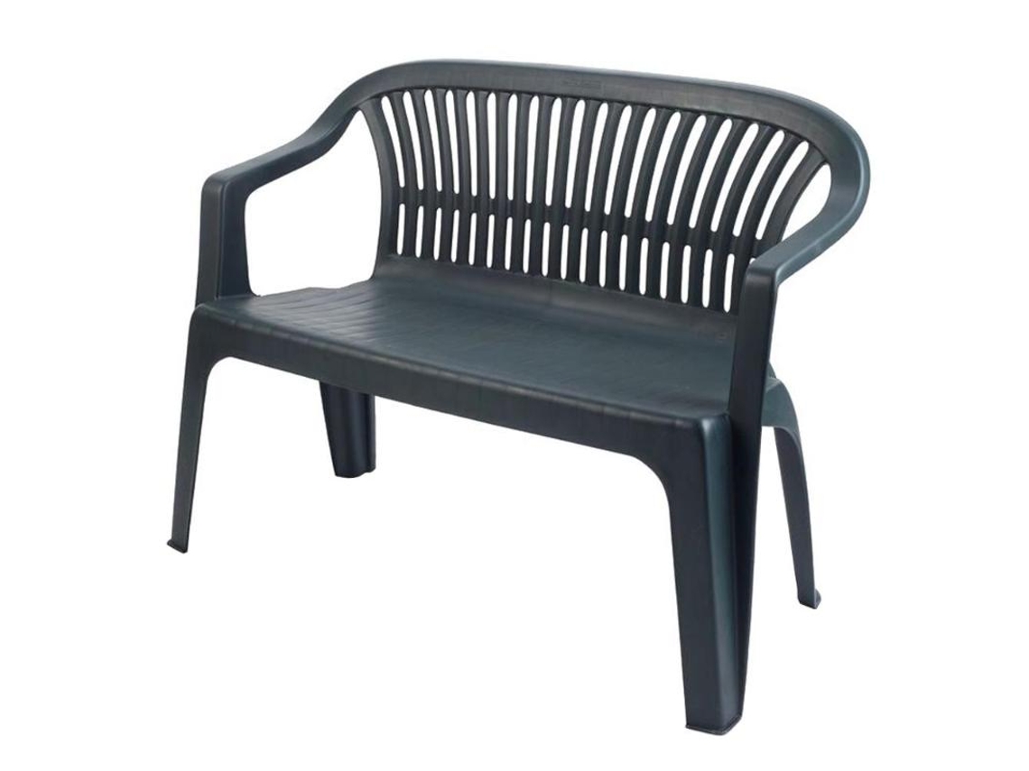 Banco Resina Diva 114x55x82 Cm Antracita IPAE-PROGARDEN