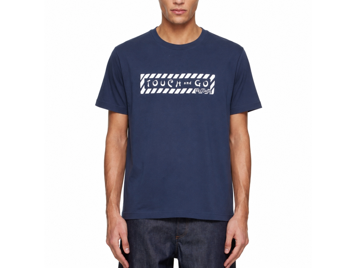 Touch And Go Records Logo T-shirt Navy Unisex Adults Size:xl