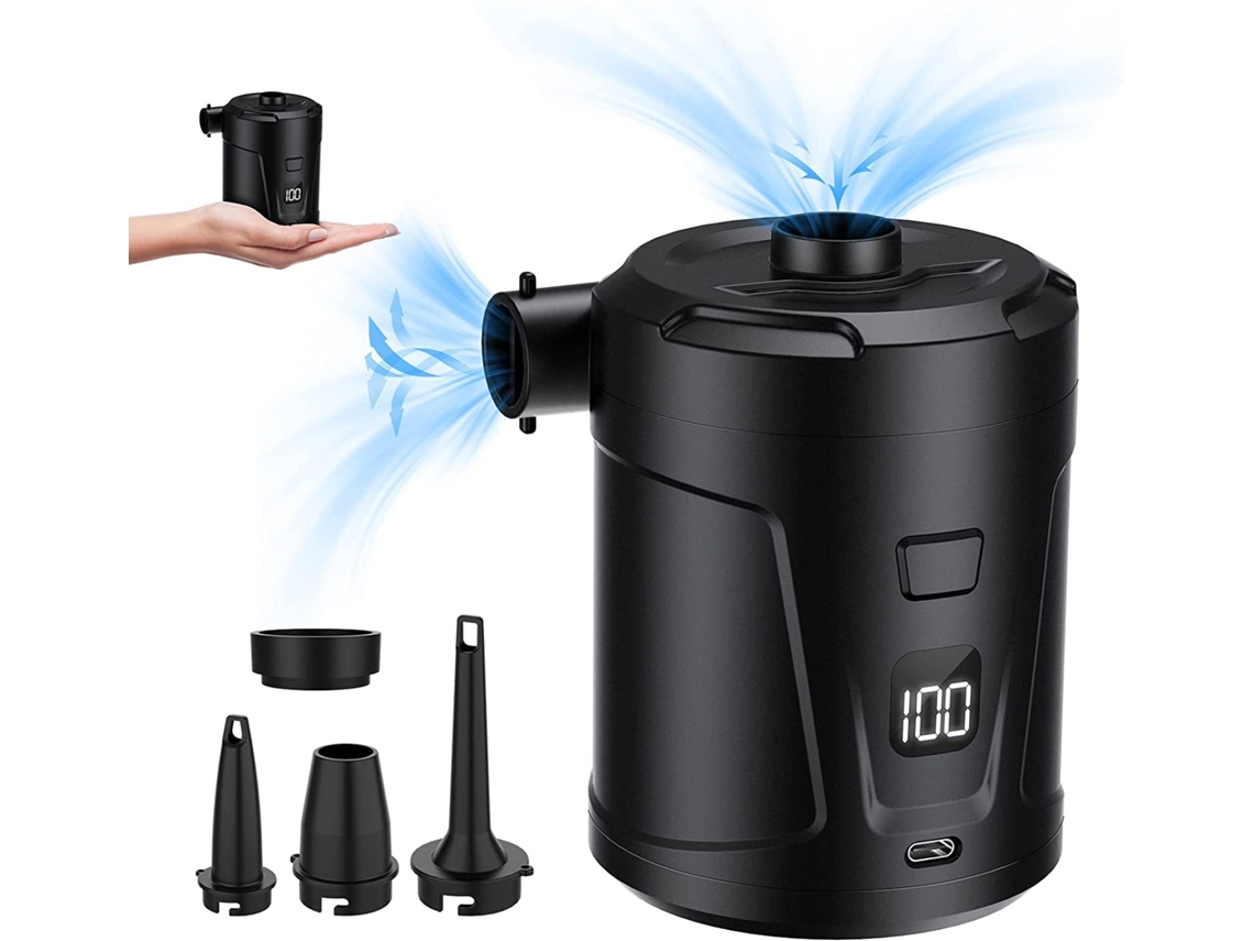 Pump Inflável Para Camping - Preto
