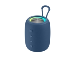 Coluna Bluetooth Portátil com Modo de Luz Led Dinâmico, À Prova de Água Ipx6, Adequada para Uso Doméstico e no Exterior Azul DAWNPAVILL