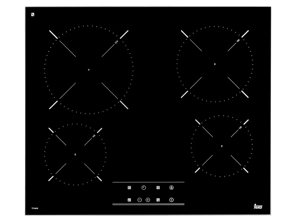 Placa de Vitrocerâmica TEKA TT PRO 6415 (Elétrica - 60 cm - Preto)